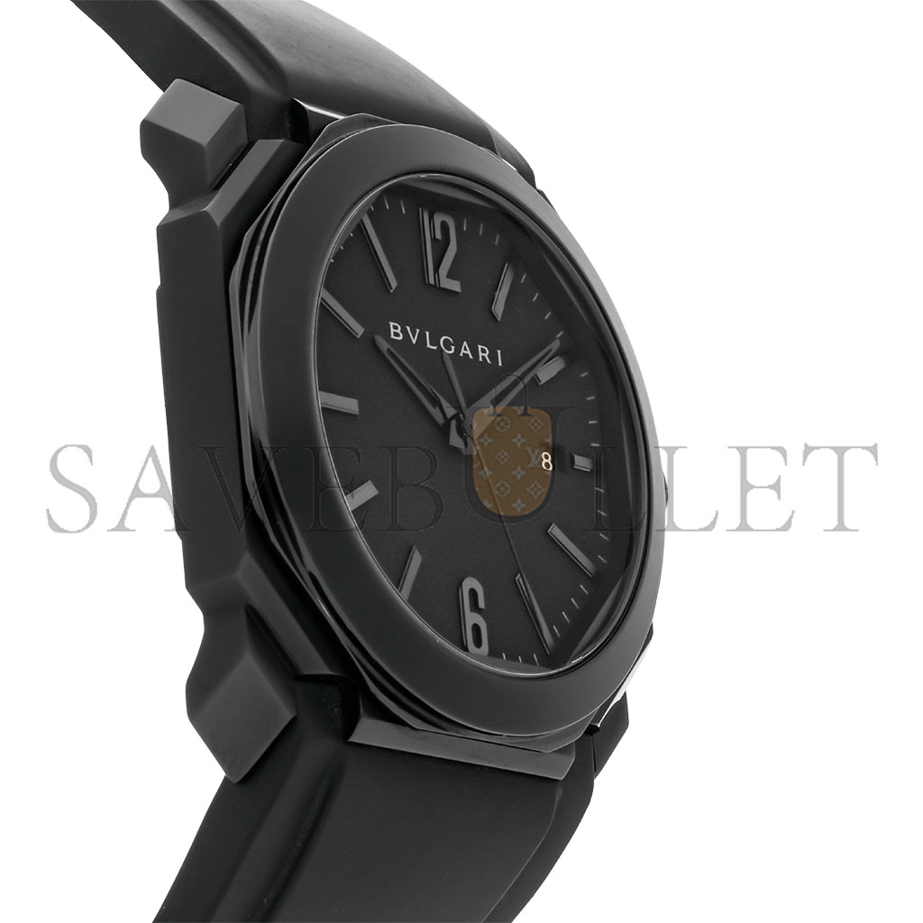b*l*ai octo ultranero black steel auT0matic 41mm men